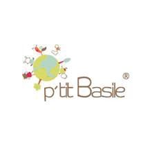 P'tit Basile Housse de Couette 75x120 ou 80x120 cm - 100% Coton Bio 57 Fils  certifié sans substances nocives - Beige Argile - Idéal pour lit bébé
