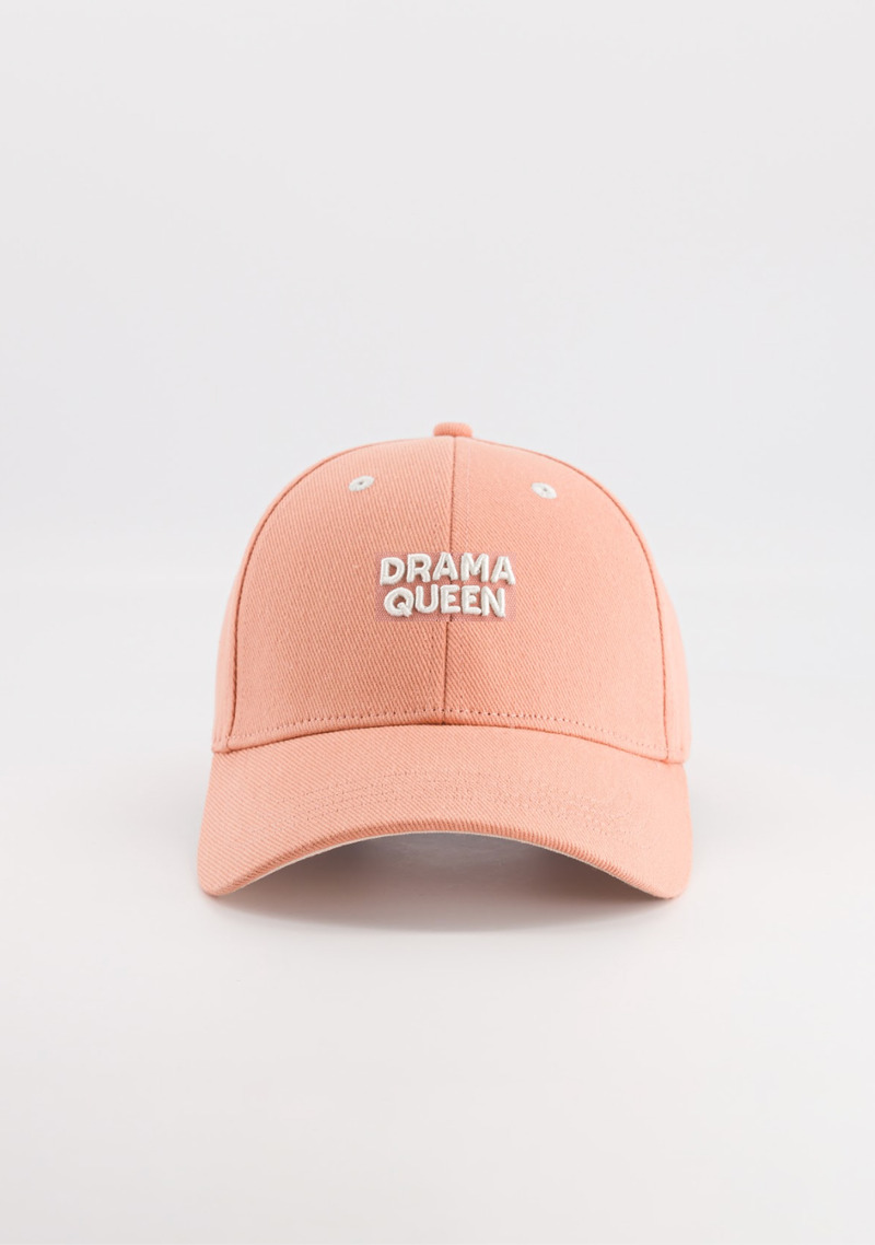 Casquette Drama Queen Coral CHAMAYE face