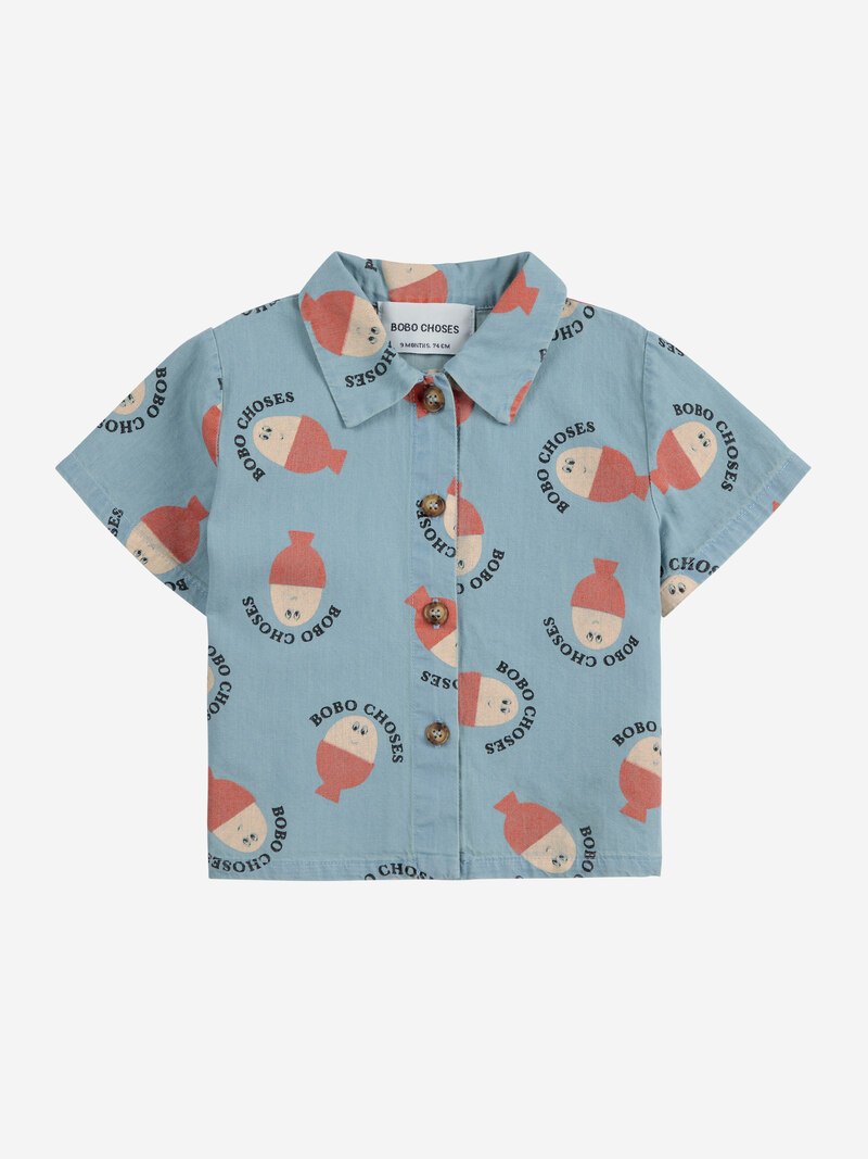 Chemise denim Morning Egg Bobo Choses face