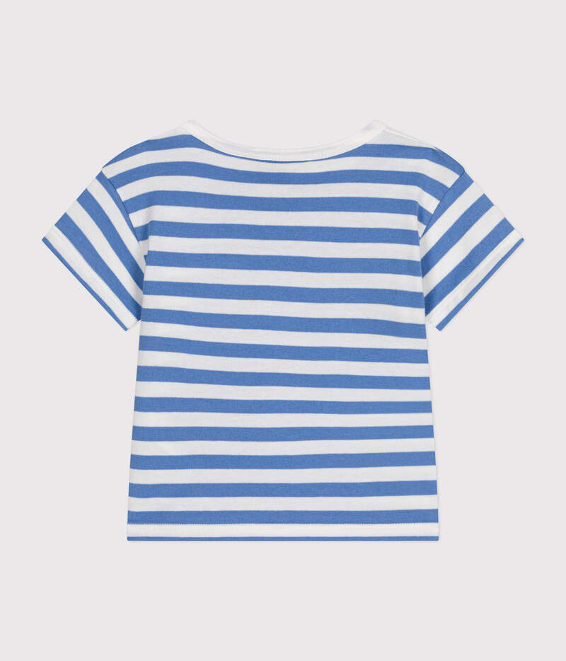 Tee-shirt manches courtes en jersey bébé Gauloise Marshmallow Petit Bateau dos